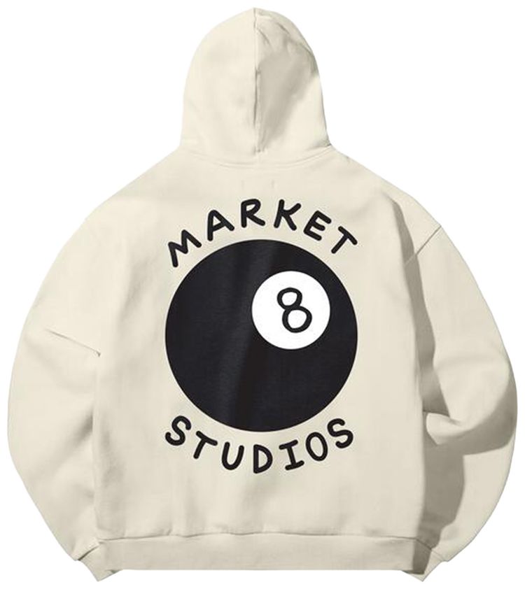 Market Eight Ball Hoodie Natural