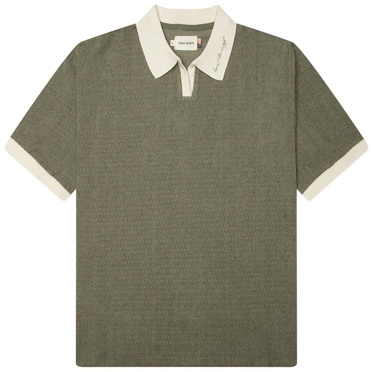 Honor The Gift Pique Colorblock Polo Sage