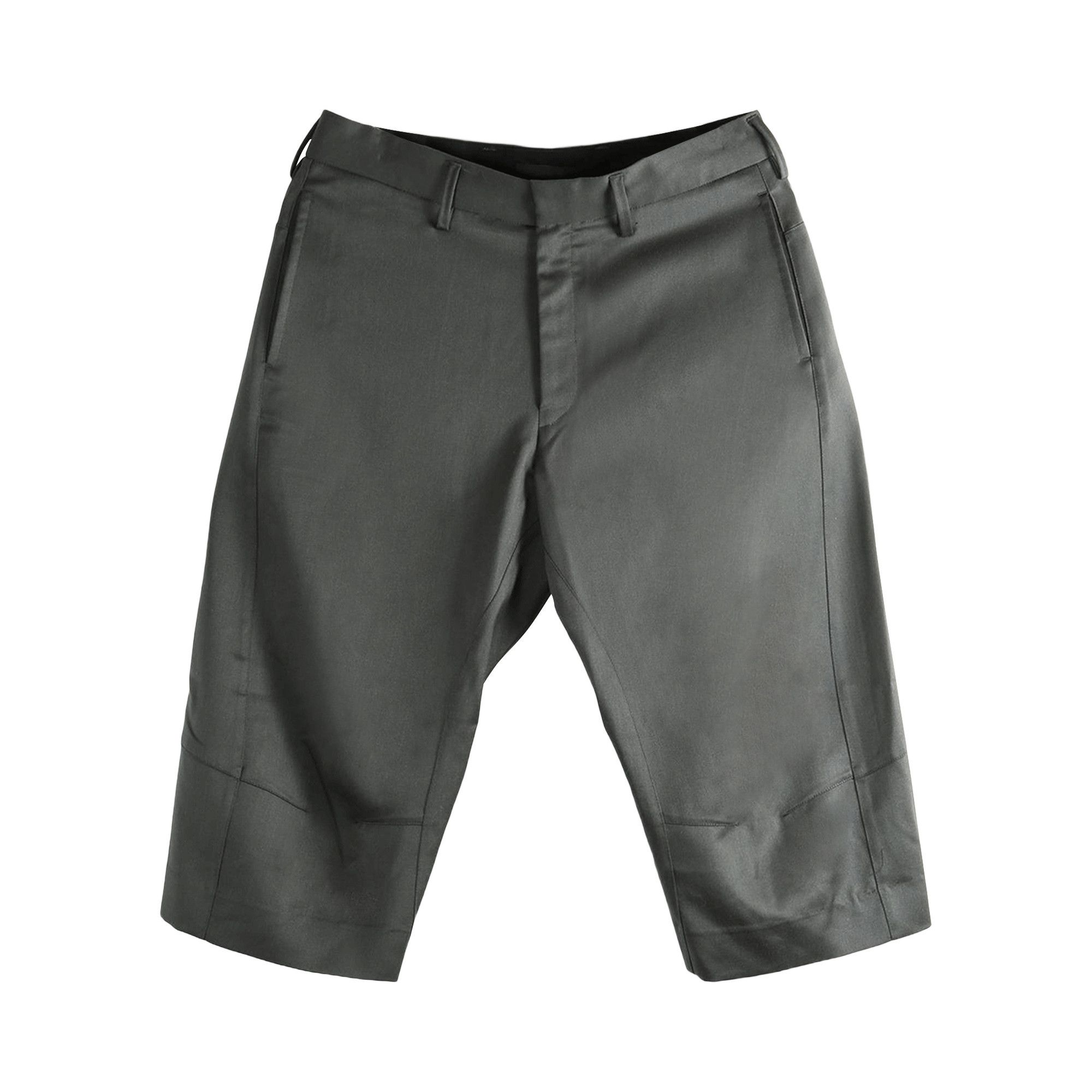 Buy Omar Afridi Knee Darted Flare Shorts 'Grey' - OA SS26 TRS 104
