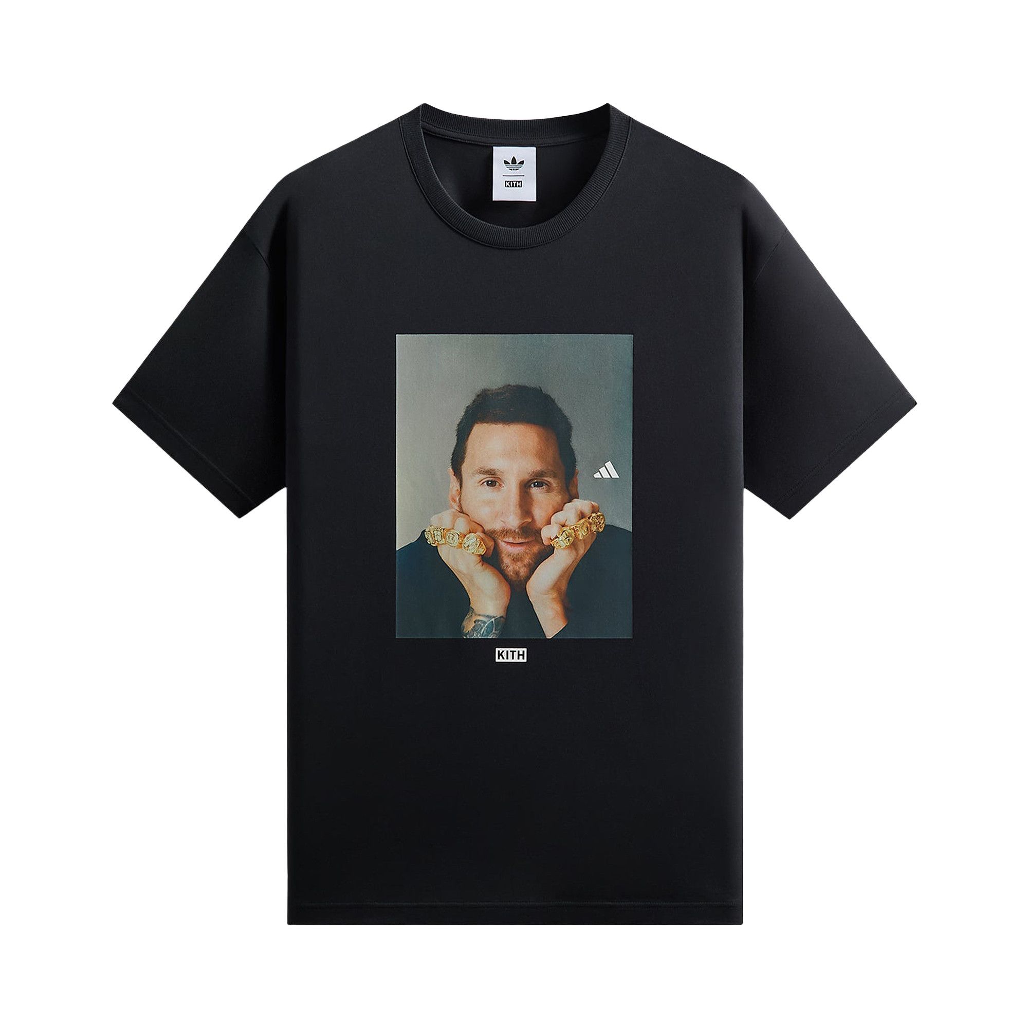 Buy Kith x Messi For Adidas Graphic Tee 'Black' - ADKU4263 | GOAT