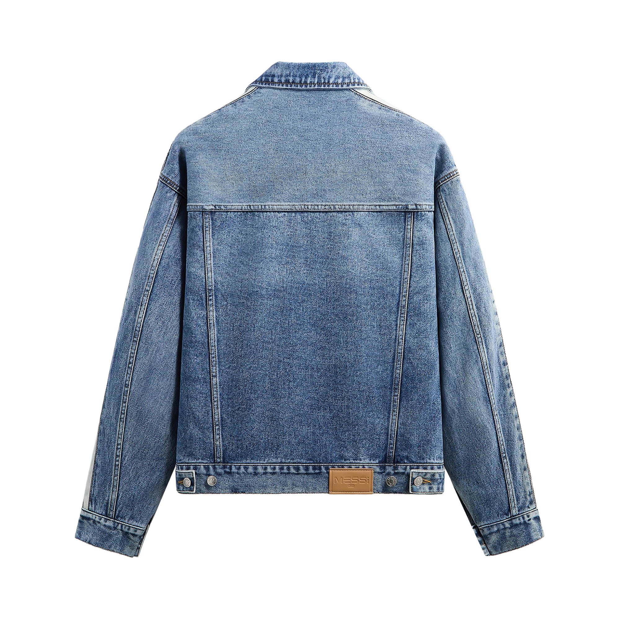 ジャケット・アウター KITH & Messi for  Denim Jacket Buy Kith x Messi For Adidas Denim Jacket 'Aurora/Ink' - ADKR0106