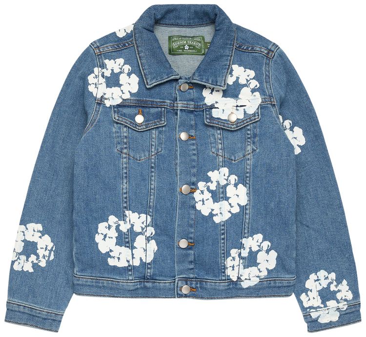 Denim Tears Cotton Wreath Denim Jacket Light Indigo