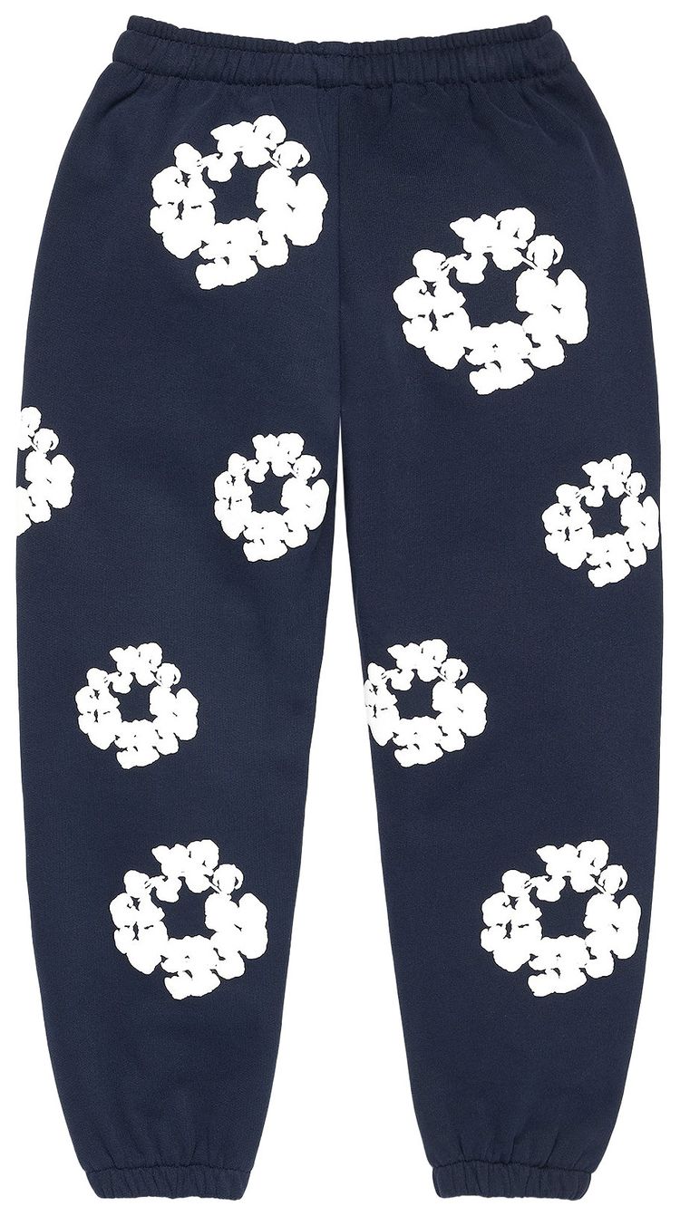 Denim Tears Cotton Wreath Sweatpants Navy