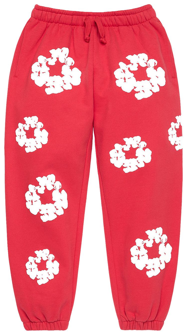 Denim Tears Cotton Wreath Sweatpants Red