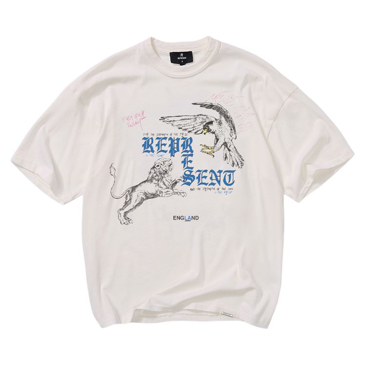 Represent Clo Enemy T Shirt Flat White