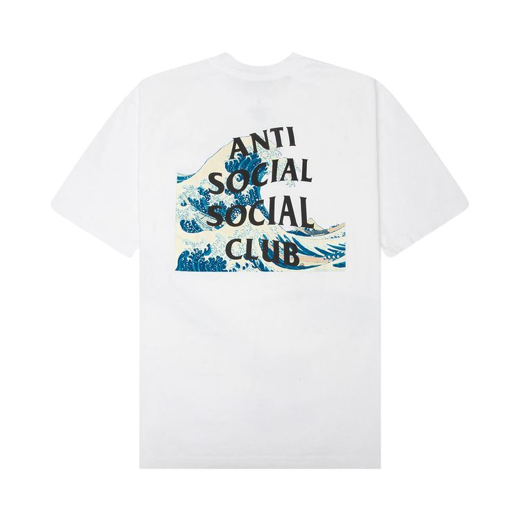 Anti Social Social Club Tonkatsu The Great Wave Tee White