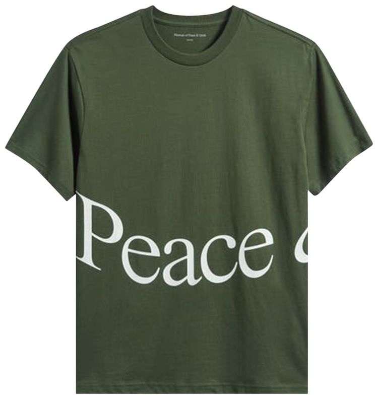 Museum of Peace  Quiet Jumbo Wordmark T Shirt Forest