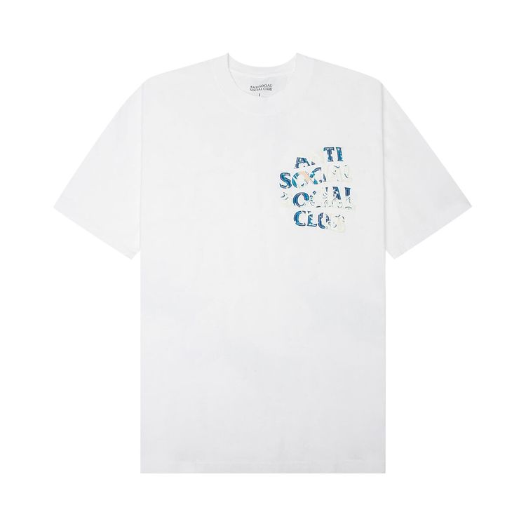 Anti Social Social Club Tonkatsu Boro Wave Tee White