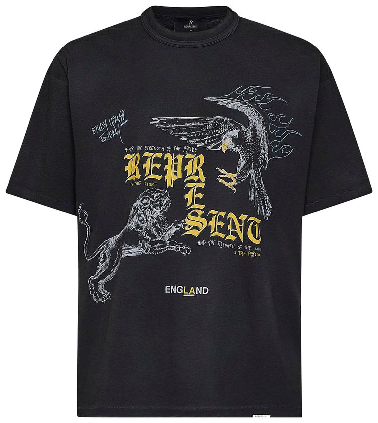 Represent Clo Enemy T Shirt Washed Black