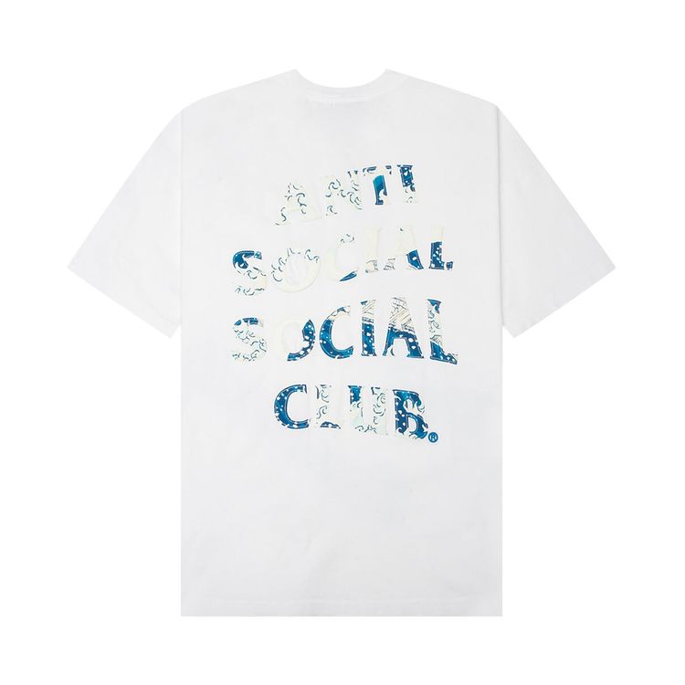 Anti Social Social Club Tonkatsu Boro Wave Tee White