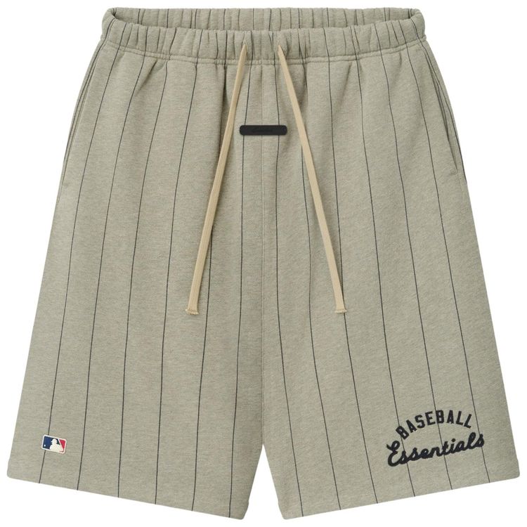 Fear of God Essentials MLB 90s Sweatshort Seal Heather W Black Pinstripes