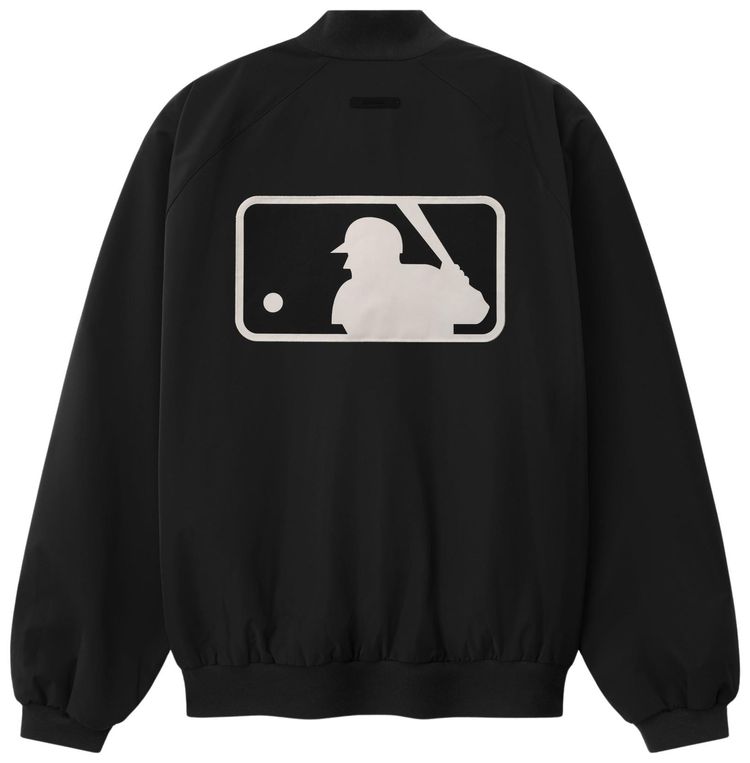 Fear of God Essentials MLB Full Zip Bomber Black