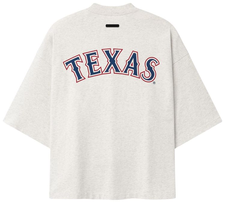 Fear of God Essentials Rangers Merch Tee Oatmeal Heather