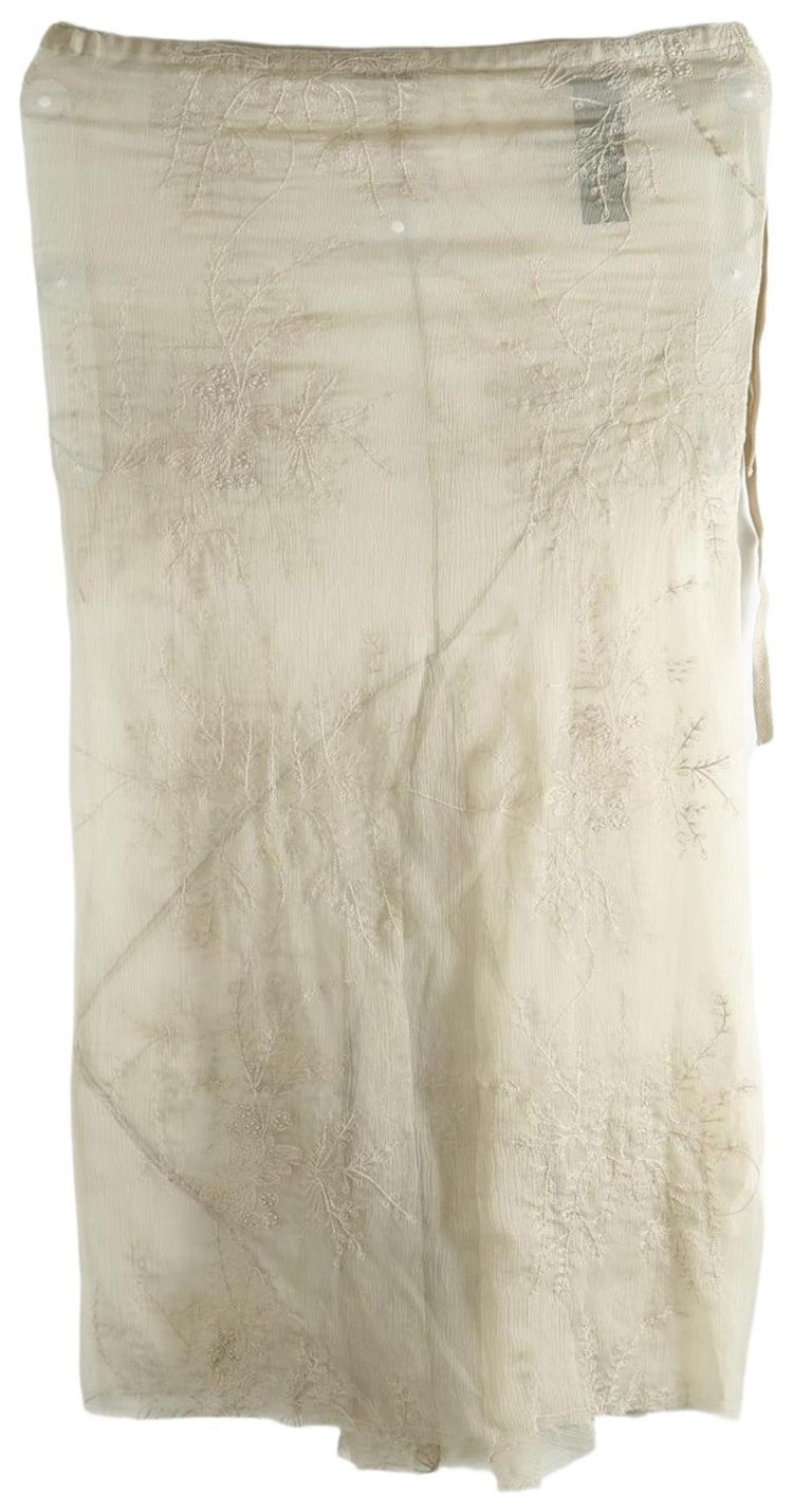 Ann Demeulemeester Sheila Long Bias Skirt Mastic
