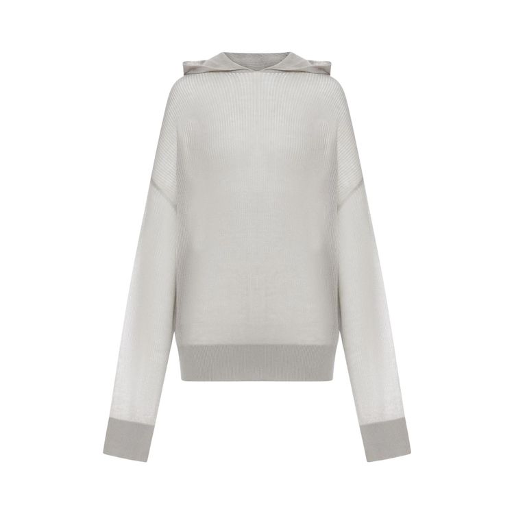 Rick Owens Maglia Hun Hoodie Pearl