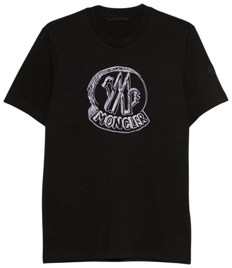 Moncler Short Sleeve T Shirt Black