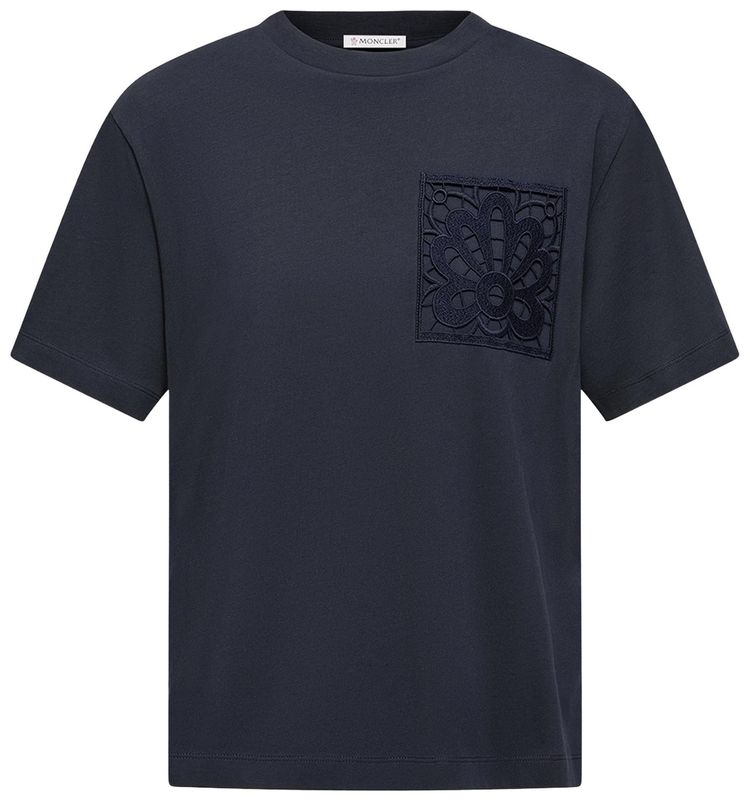 Moncler Short Sleeve T Shirt Navy