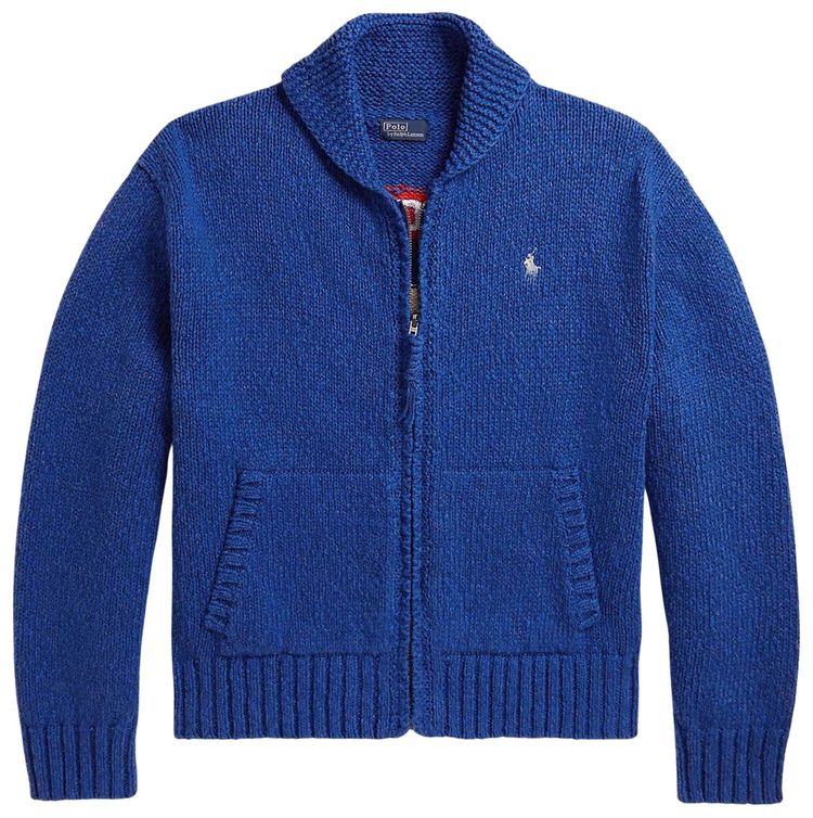 Polo Ralph Lauren Long Sleeve Crew Neck Cardigan Sapphire Multicolor