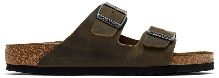 Birkenstock Arizona Soft Footbed Oiled Leather Faded Khaki