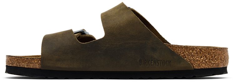 Birkenstock Arizona Soft Footbed Oiled Leather Faded Khaki