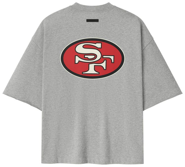 Fear of God Essentials Forty Niners 90s 34 Sleeve Tee Concrete Heather