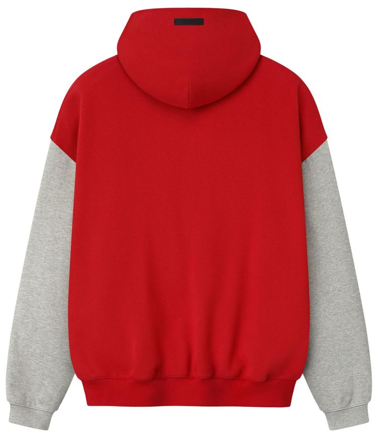 Fear of God Essentials Chiefs Sport Hoodie RedConcrete Heather