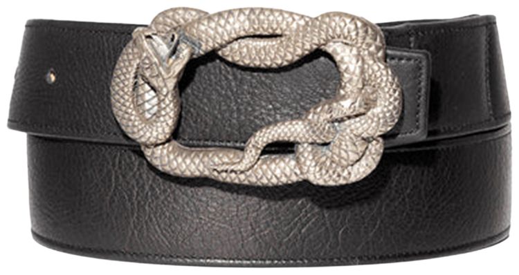 Enfants Riches Deprimes Large Snake Belt BlackWhite Bronze