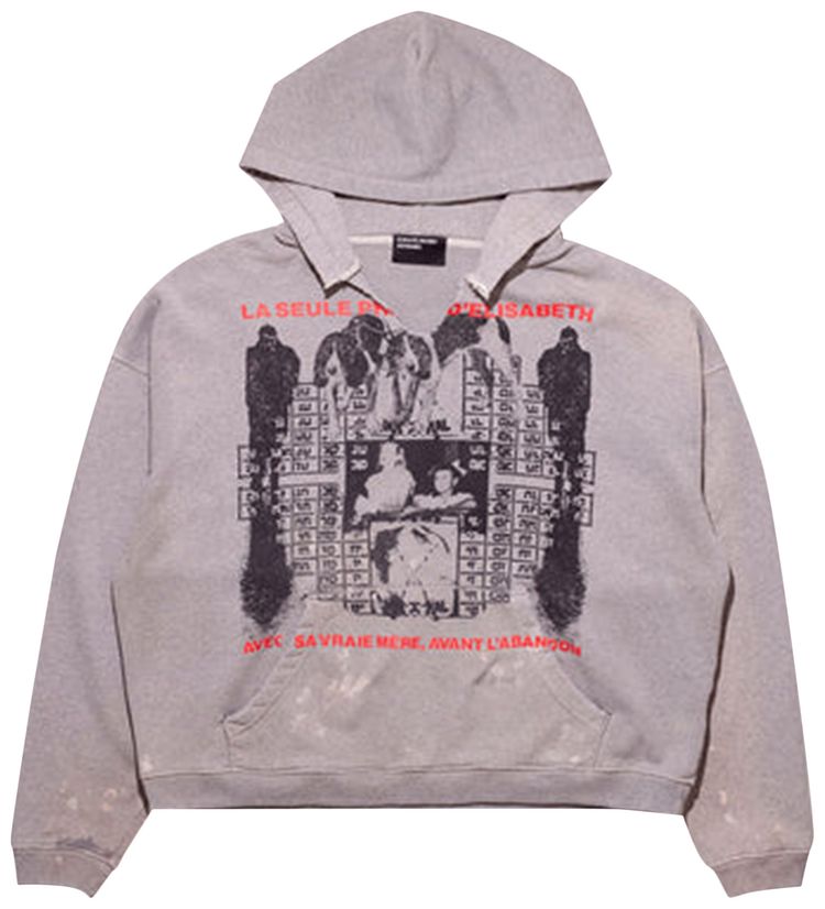 Enfants Riches Deprimes Photo DElisabeth Hoodie Dirty Heather Grey