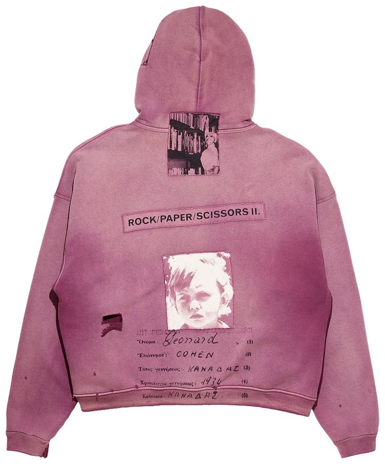 Enfants Riches Deprimes RockPaperScissors II Assemblage Zip Hoodie Maroon