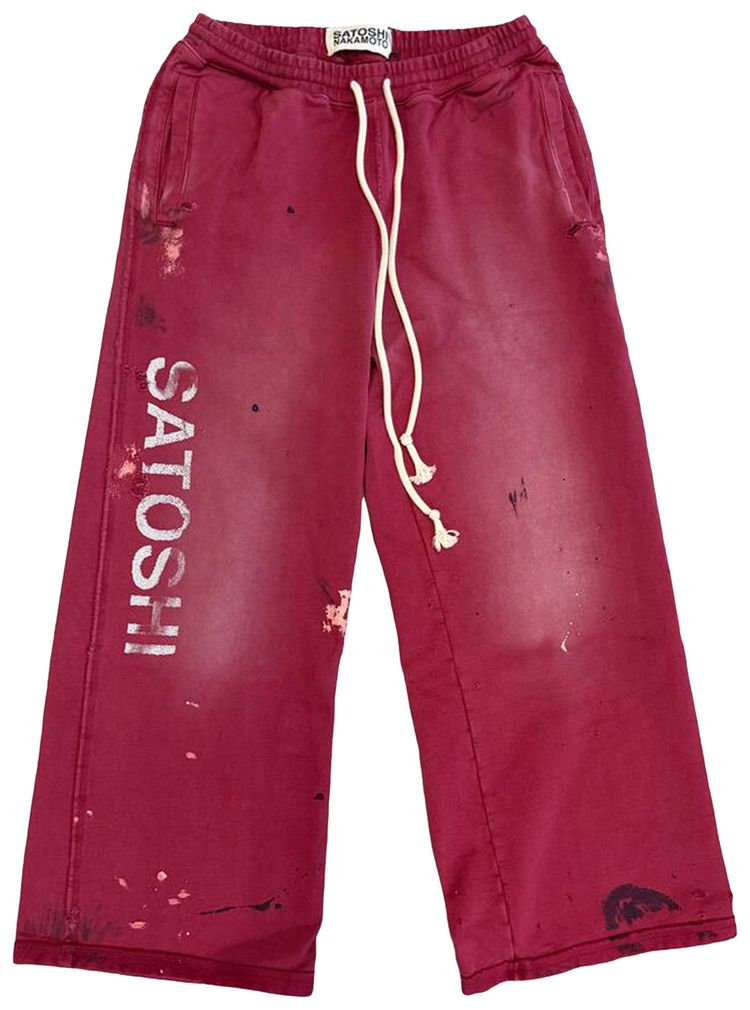 Satoshi Nakamoto Luke Fleece Sweatpant Burgundy