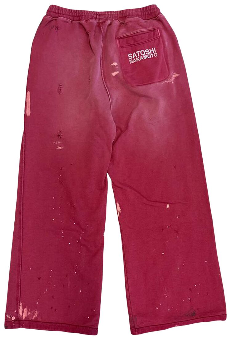 Satoshi Nakamoto Luke Fleece Sweatpant Burgundy