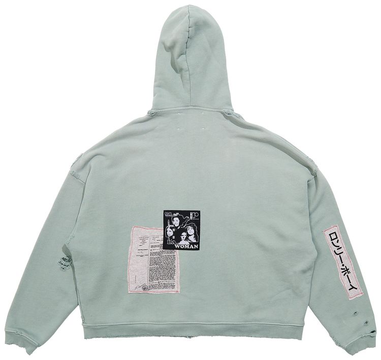 Paly Hollywood Alta Cienega Zip Hooded Sweatshirt Green