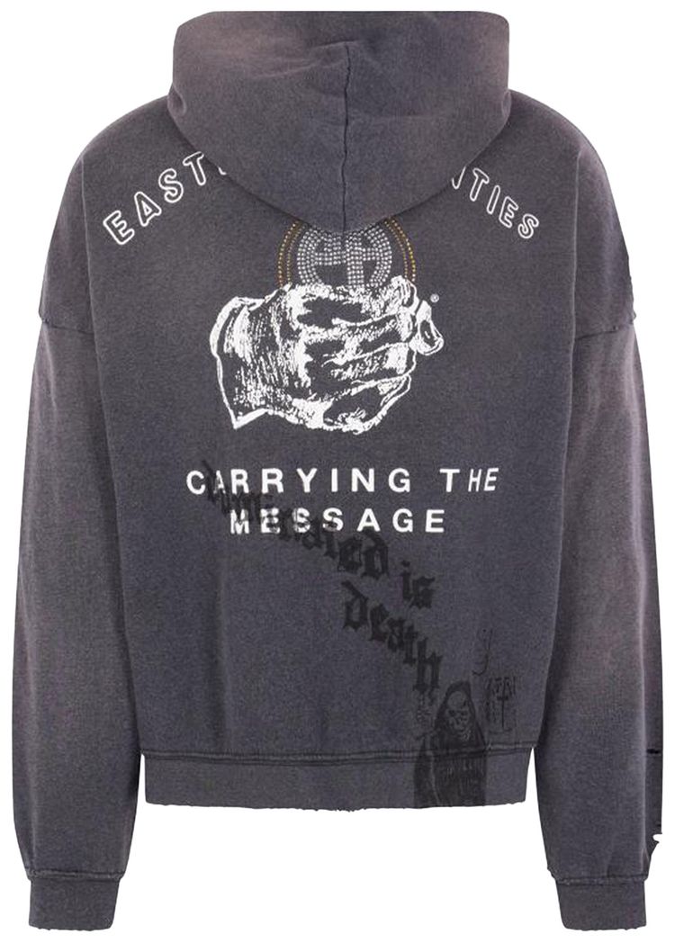 Paly Hollywood Carrying The Message Zip Hooded Sweatshirt Black