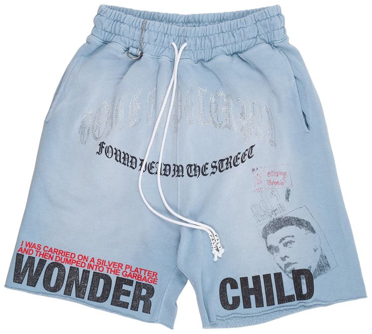 Paly Hollywood Bobby Driscoll Sweat Shorts Baby Blue