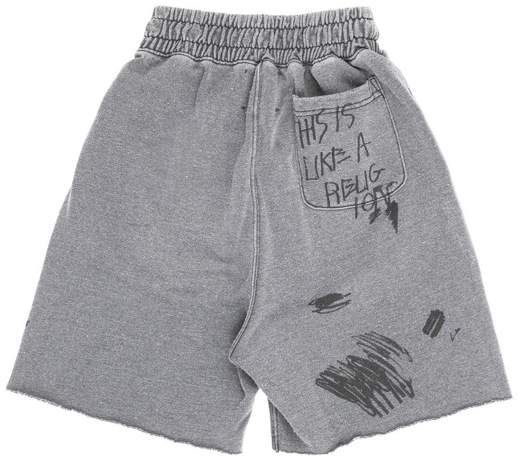 Paly Hollywood Carrying The Message Sweat Shorts Grey