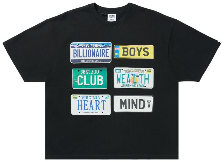 Billionaire Boys Club BB Plates T Shirt Black