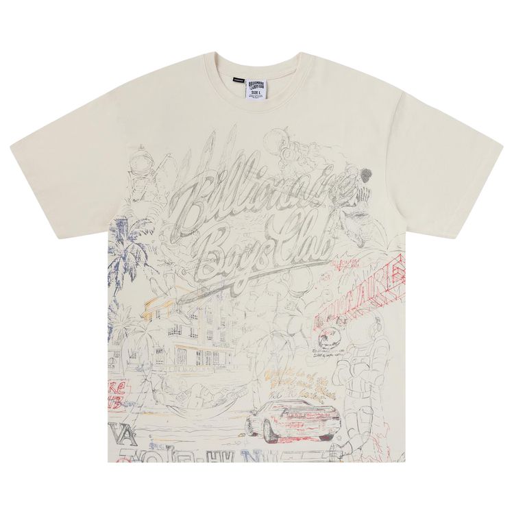 Billionaire Boys Club BB Sketch T Shirt Gardenia
