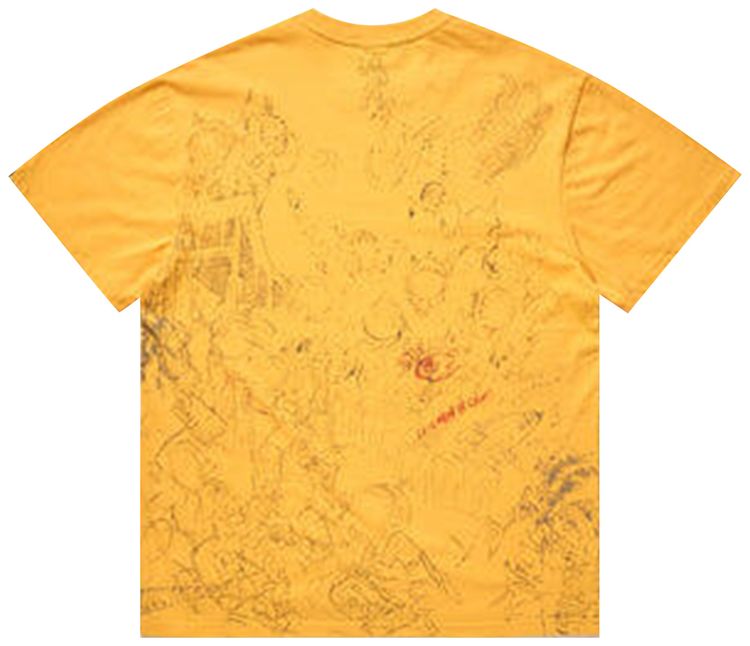 Billionaire Boys Club BB Sketch T Shirt Pale Marigold