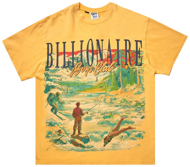 Billionaire Boys Club BB Great Outdoors T Shirt Pale Marigold
