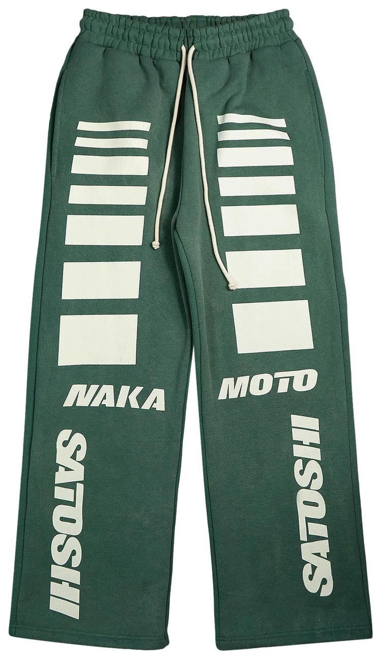 Satoshi Nakamoto Moto Sweatpants Green