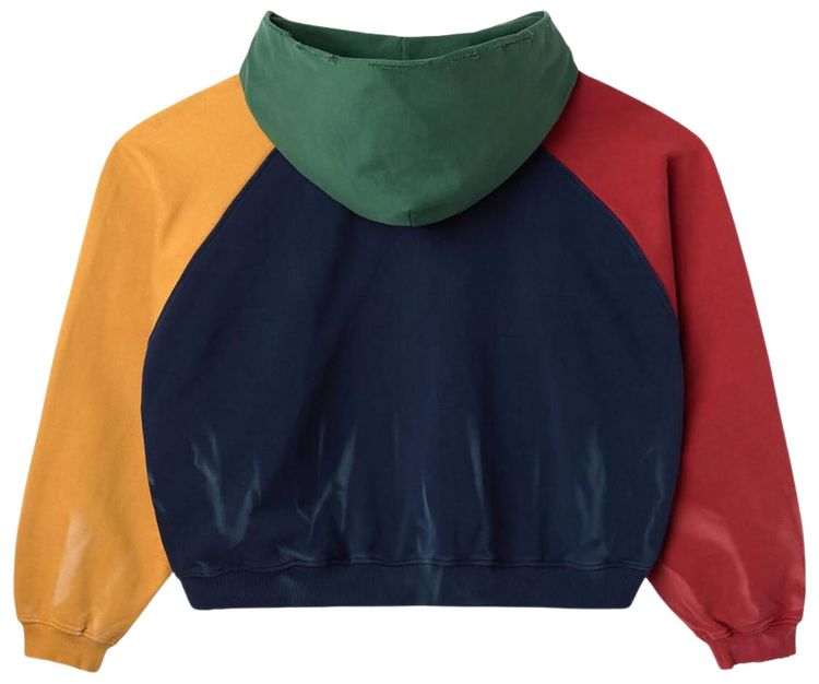 GV Gallery Raspberry Color Block Zip Up Hoodie Multicolor