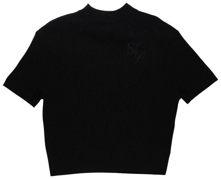 Kody Phillips Mock Neck T Shirt Black