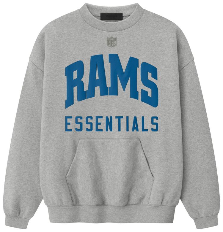Fear of God Essentials Rams Sport Crewneck Concrete Heather