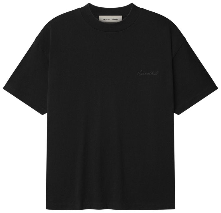 Fear of God Essentials Signature Classic Tee Vintage Black
