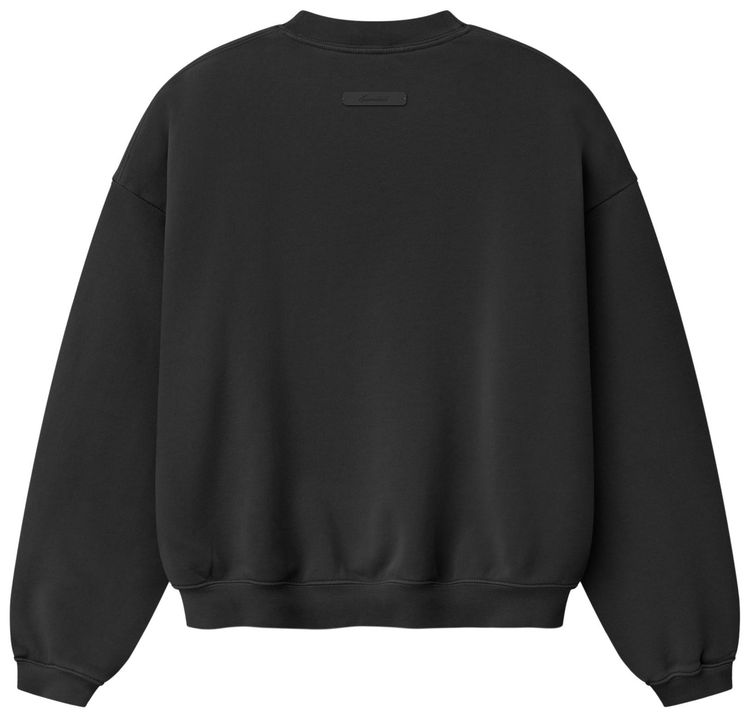 Fear of God Essentials Campus 90s Crewneck Sweatshirt Faded Black