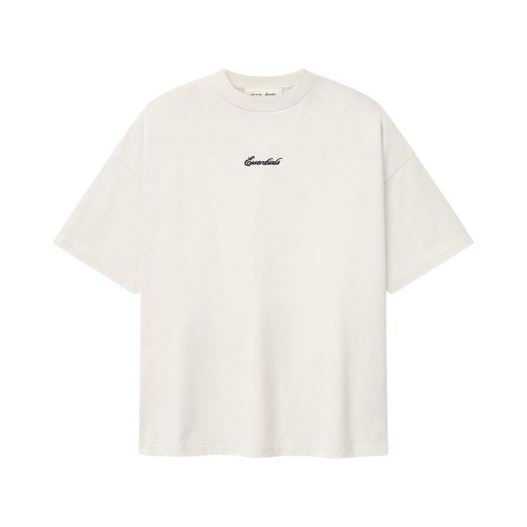 Fear of God Essentials Signature 90s Short Sleeve Tee II Ivory