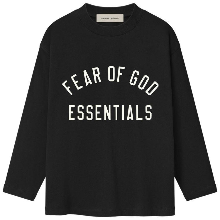 Fear of God Essentials Classic Long Sleeve Tee Vintage Black