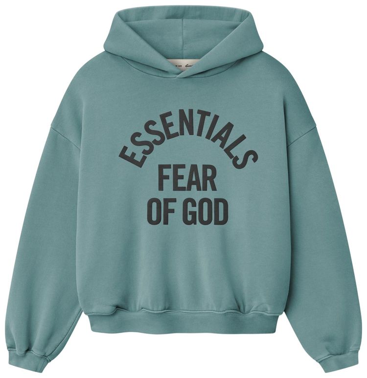 Fear of God Essentials Campus 90s Hoodie Faded Coastal