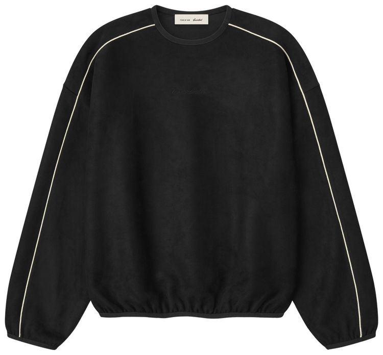 Fear of God Essentials Signature Modern Crewneck Sweatshirt Vintage Black