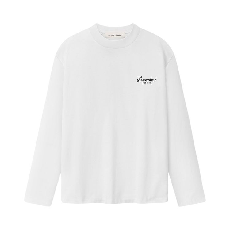 Fear of God Essentials Classic Long Sleeve Tee Bright White